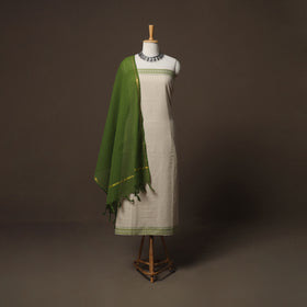 Jacquard Woven Pure Cotton 3pc Unstitched Dress Material Suit Set 22