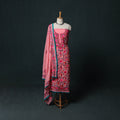 Hand Embroidered Georgette 3pc Unstitched Dress Material Suit Set 30