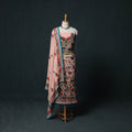 Hand Embroidered Georgette 3pc Unstitched Dress Material Suit Set 31