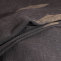 Grey - Pure Handwoven Merino Wool Fabric in Akola Block Prints 28