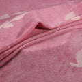 Pink - Pure Handwoven Merino Wool Fabric in Akola Block Prints 27