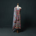 Hand Embroidered Georgette 3pc Unstitched Dress Material Suit Set 36