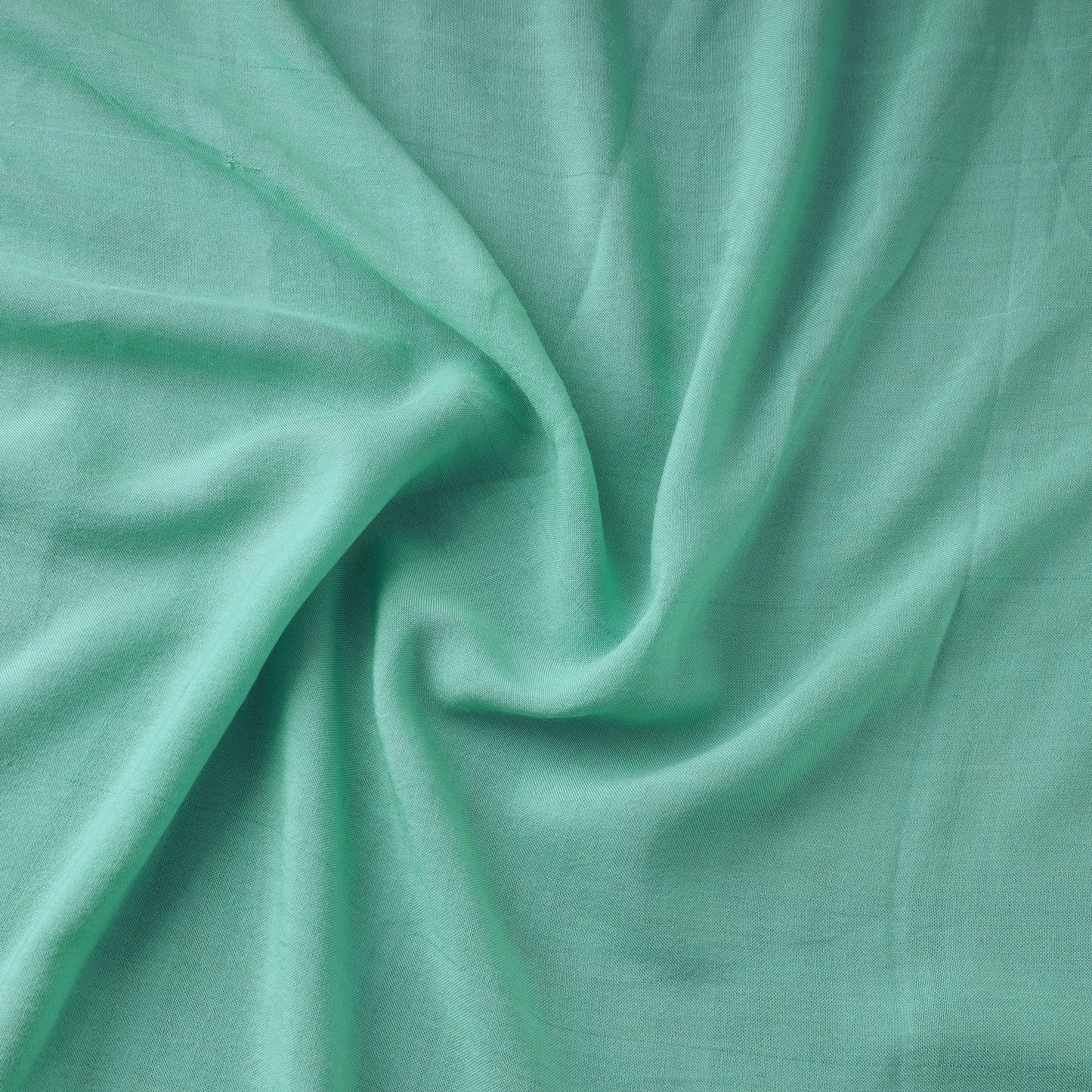 Green - bamboo silk natural dyed pure handloom plain fabric