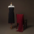Jacquard Woven Pure Cotton 3pc Unstitched Dress Material Suit Set 31