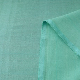 Green - bamboo silk natural dyed pure handloom plain fabric