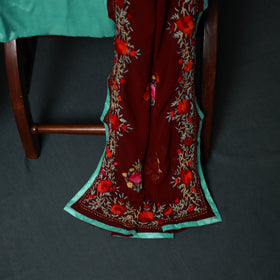 Hand Embroidered Georgette 3pc Unstitched Dress Material Suit Set 37