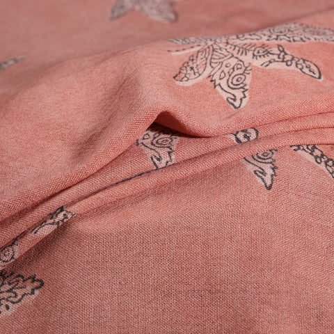 Pure Handwoven Merino Wool Fabric in Akola Block Prints 21