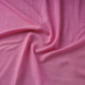 Pink - bamboo silk natural dyed pure handloom plain fabric