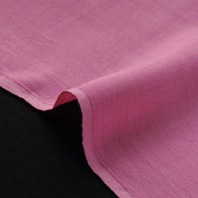 Pink - bamboo silk natural dyed pure handloom plain fabric