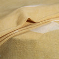 Yellow - Pure Handwoven Merino Wool Fabric in Akola Block Prints 20