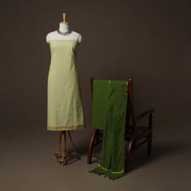 Jacquard Woven Pure Cotton 3pc Unstitched Dress Material Suit Set 33