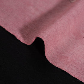 Pink - Pure Handwoven Merino Wool Fabric in Akola Block Prints 19