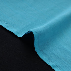 Blue - bamboo silk natural dyed pure handloom plain fabric