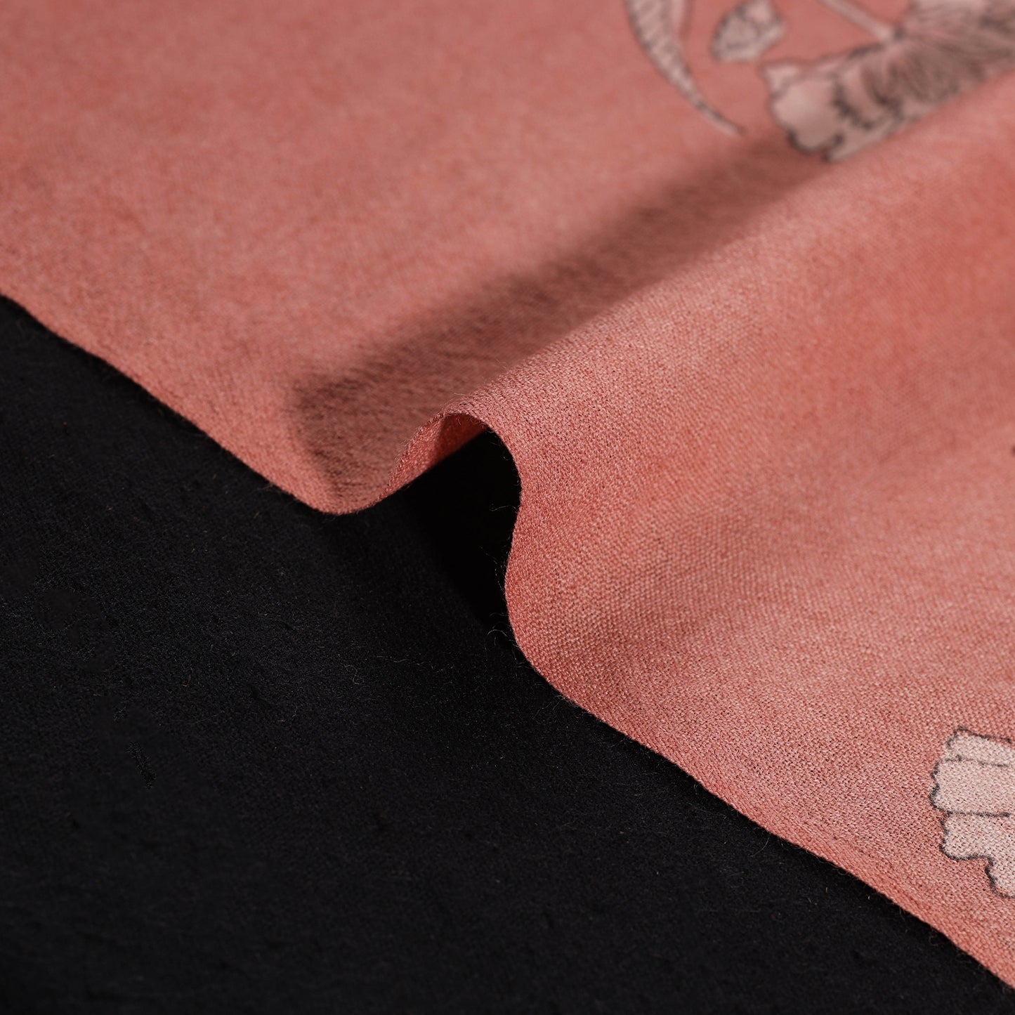 Pure Handwoven Merino Wool Fabric in Akola Block Prints 17