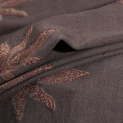 Pure Handwoven Merino Wool Fabric in Akola Block Prints 16