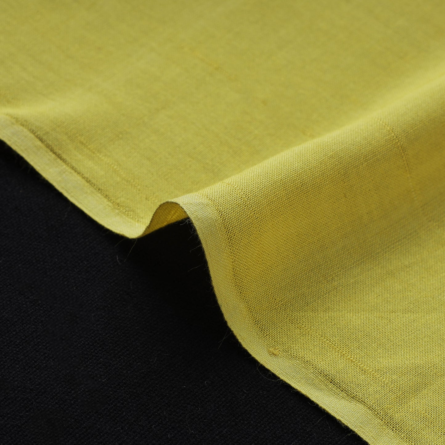 Yellow - bamboo silk natural dyed pure handloom plain
