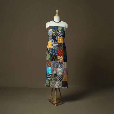 Tukdi Patchwork Cotton Unstitched Kurta Material (2.6M) 04