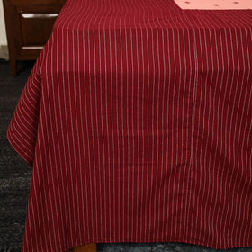 Maroon - jacquard patchwork cotton double bed cover