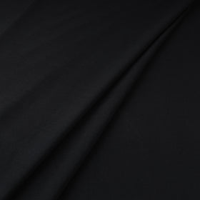 Black - bamboo silk natural dyed pure handloom plain fabric