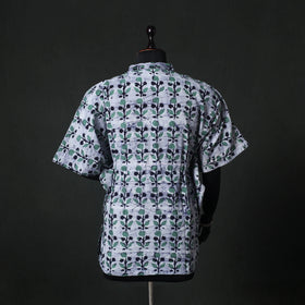 Hand Block Batik Print Cotton Kaftan (Short) 35