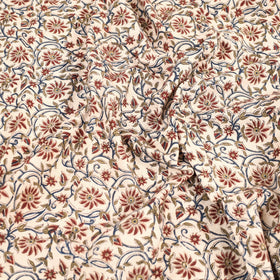 Block Print Cotton Double Pedana Kalamkari Bed Sheet
