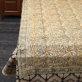 Buy Pedana Kalamkari Block Printed Cotton Double Bed Cover (111 x 91 in) 06 Online at iTokri.com