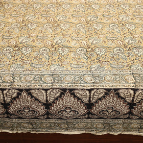Buy Pedana Kalamkari Block Printed Cotton Double Bed Cover (111 x 91 in) 06 Online at iTokri.com