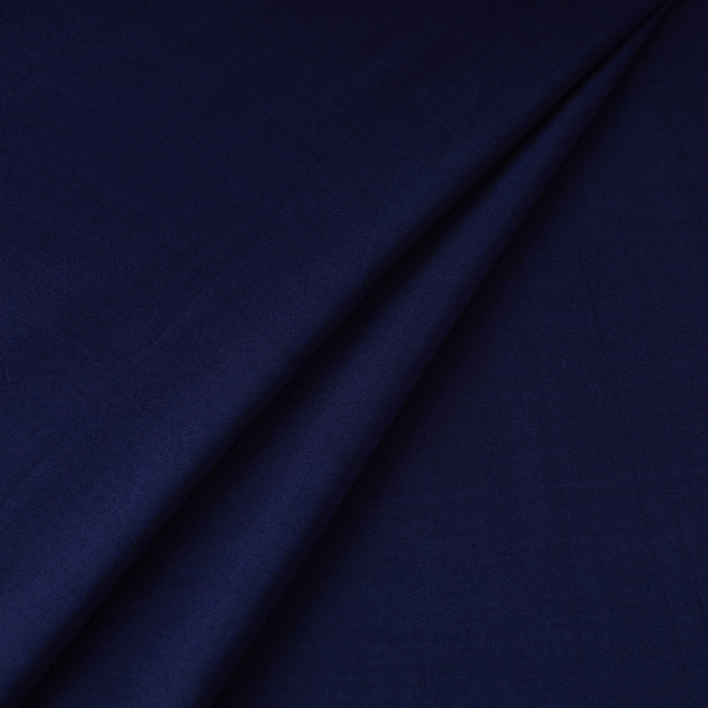 Blue - bamboo silk natural dyed pure handloom plain fabric