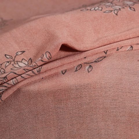 Pure Handwoven Merino Wool Fabric in Akola Block Prints 08