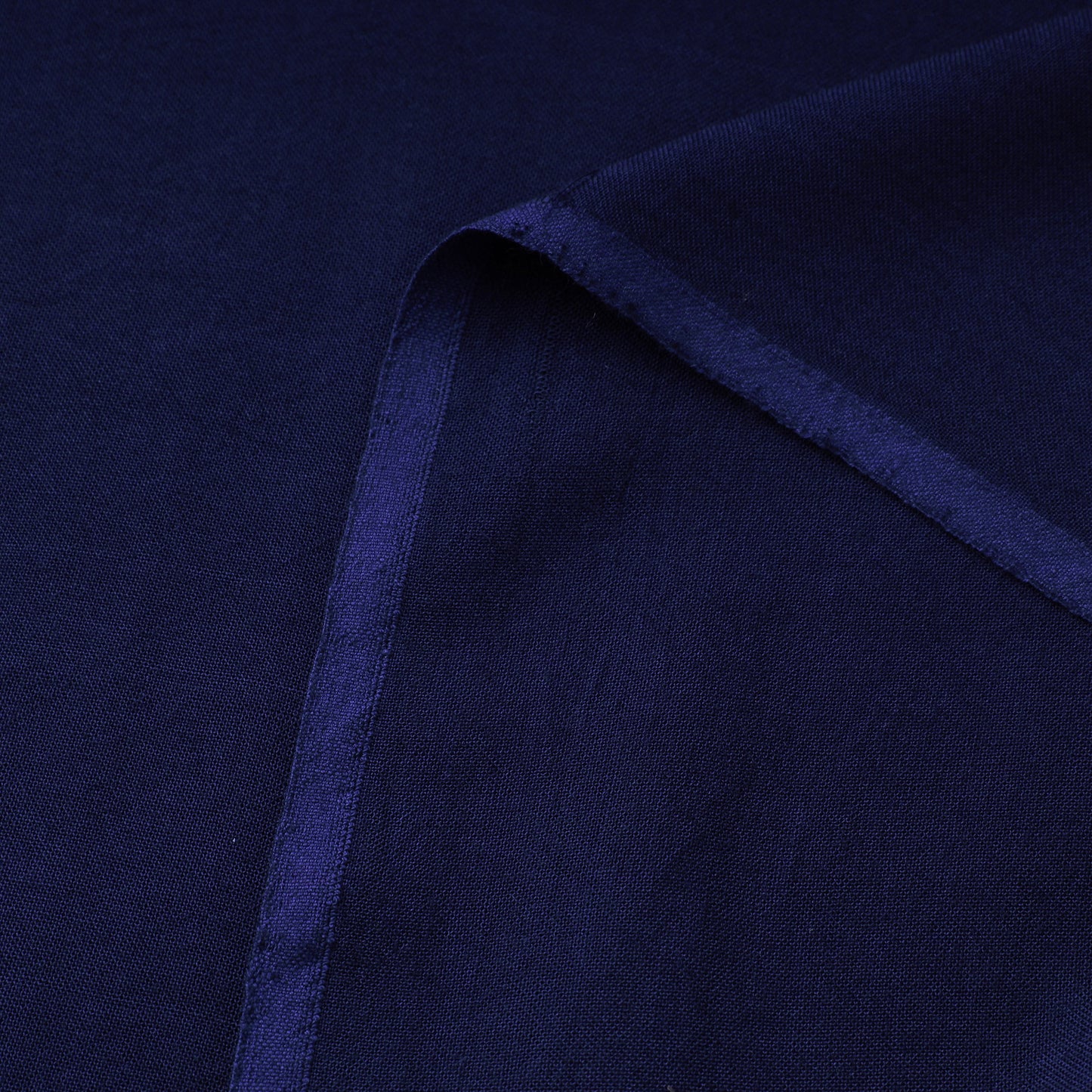 Blue - bamboo silk natural dyed pure handloom plain fabric