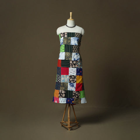 Tukdi Patchwork Cotton Unstitched Kurta Material (2.6M) 19