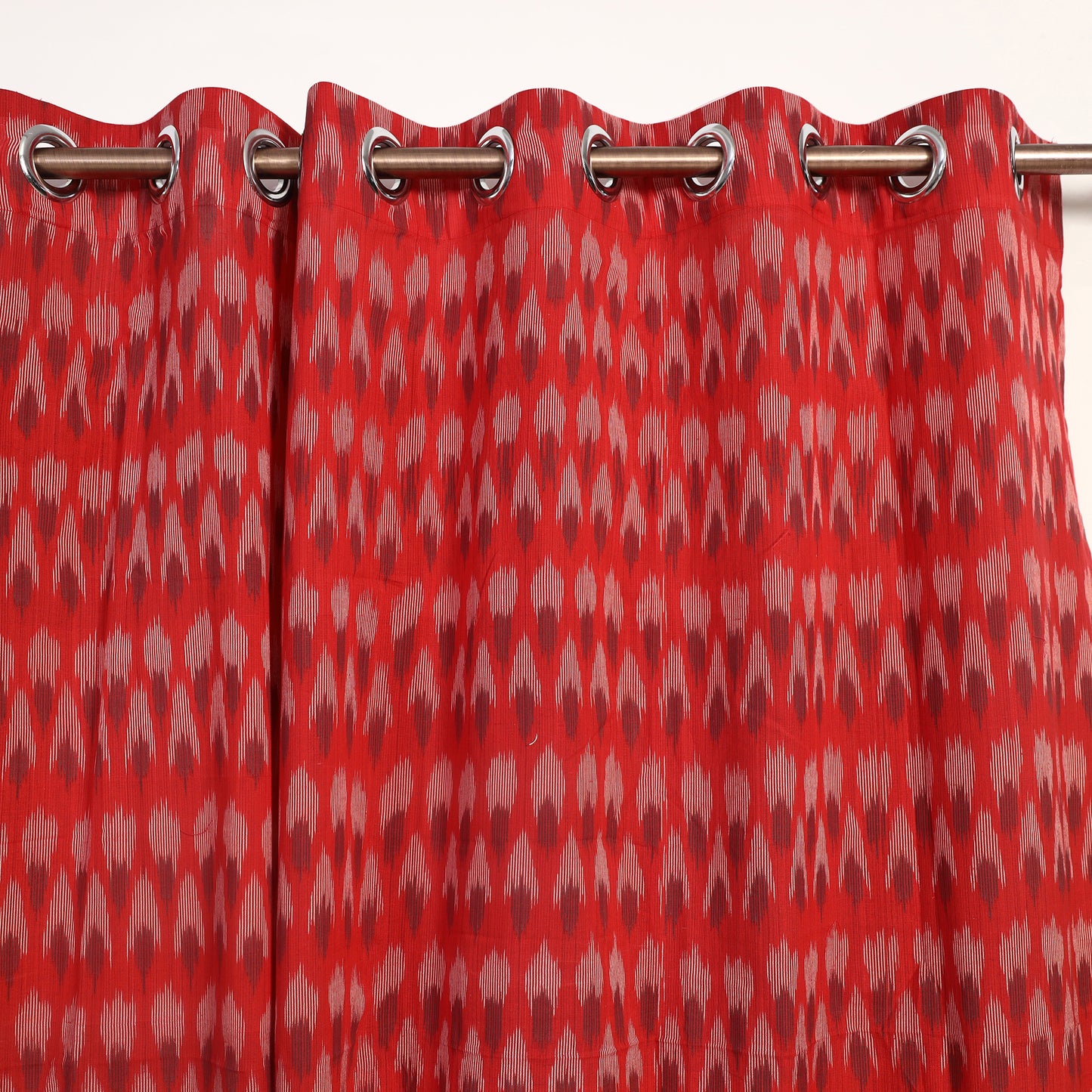 Buy Cotton Window Red Pochampally Ikat Curtain 
