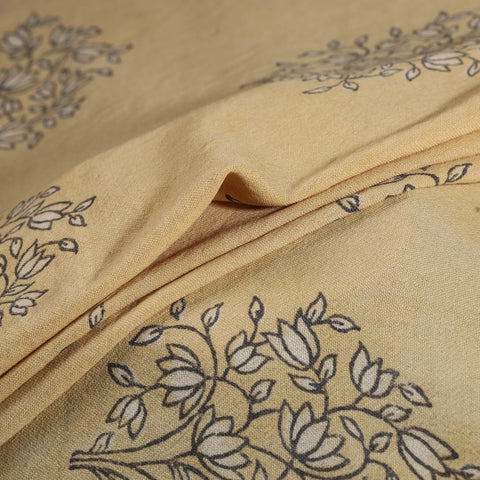 Pure Handwoven Merino Wool Fabric in Akola Block Prints 01