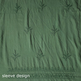 Hand Embroidered Mul Cotton Chikankari Unstitched Kurta Material (2.8M) 02