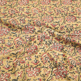 Block Print Cotton Double Pedana Kalamkari Bed Sheet