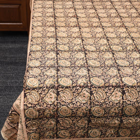 Buy Pedana Kalamkari Block Printed Cotton Double Bed Cover (111 x 91 in) 16 Online at iTokri.com
