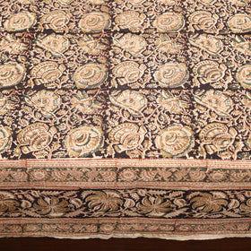 Buy Pedana Kalamkari Block Printed Cotton Double Bed Cover (111 x 91 in) 16 Online at iTokri.com