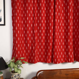 Buy Cotton Window Red Pochampally Ikat Curtain 
