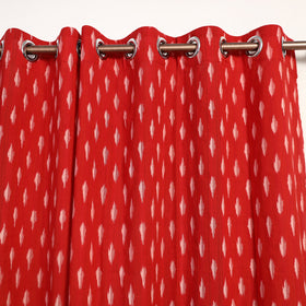 Buy Cotton Window Red Pochampally Ikat Curtain 