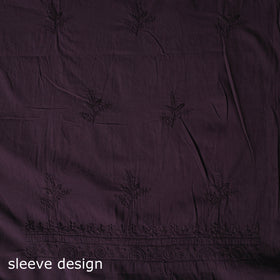 Hand Embroidered Mul Cotton Chikankari Unstitched Kurta Material (2.7M) 05