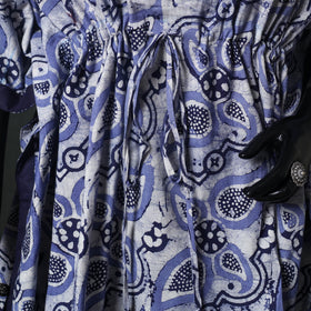 Purple - Hand Block Batik Print Cotton Kaftan (Short) 51