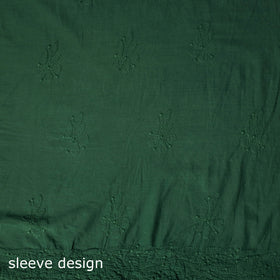 Hand Embroidered Mul Cotton Chikankari Unstitched Kurta Material (2M) 09