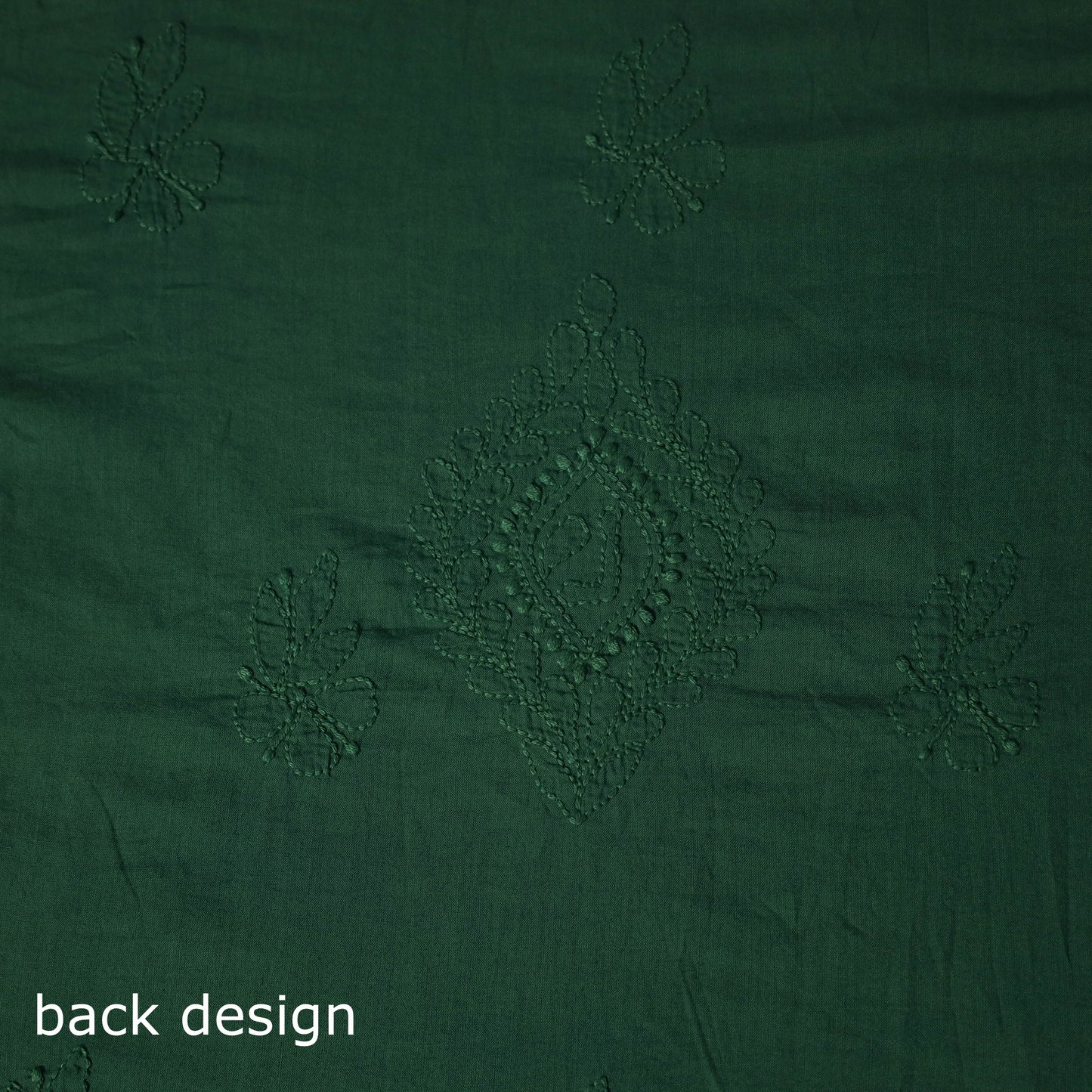 Hand Embroidered Mul Cotton Chikankari Unstitched Kurta Material (2M) 09