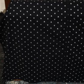 Black - jacquard patchwork cotton double bed cover