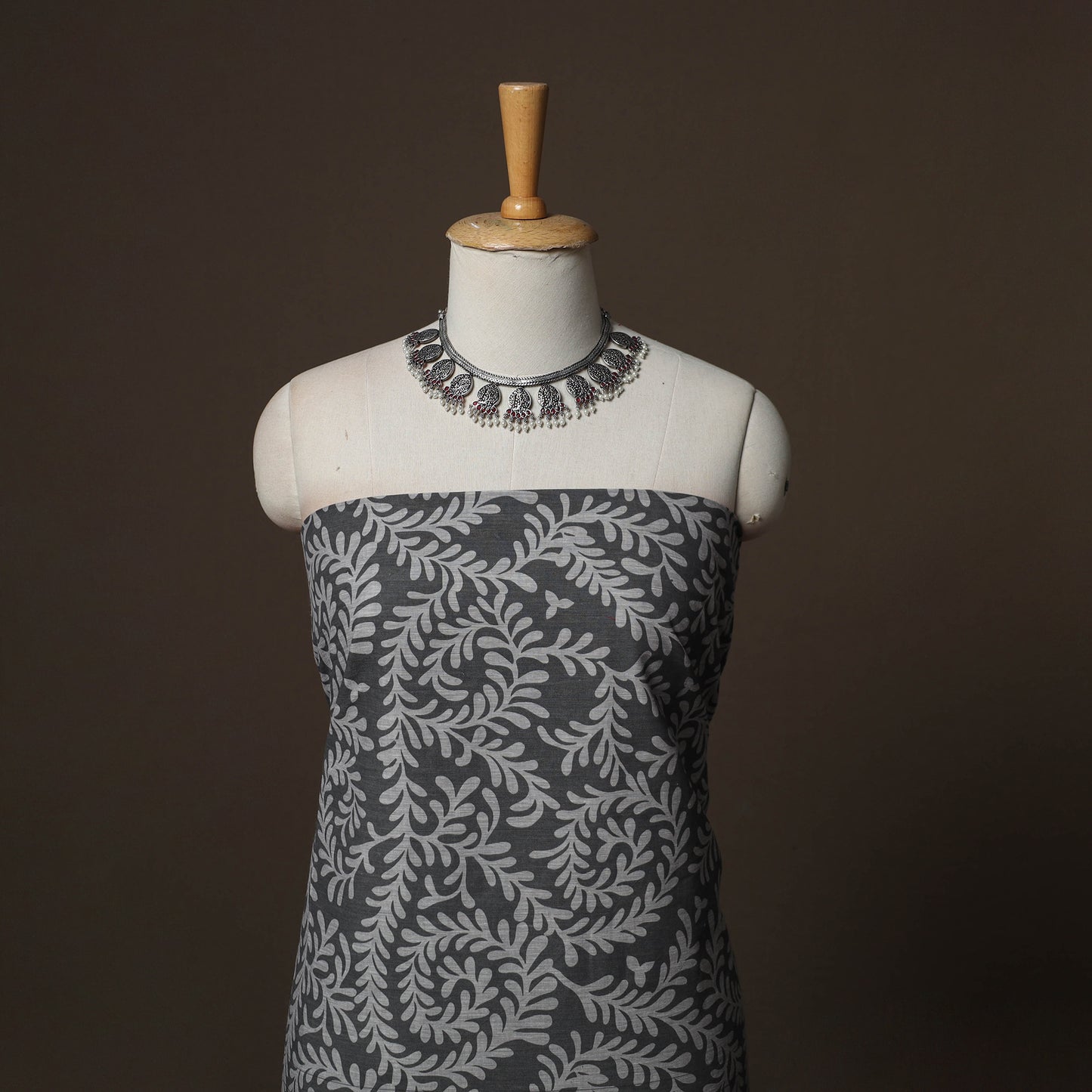 Jacquard Woven Pure Cotton 3pc Unstitched Dress Material Suit Set 53
