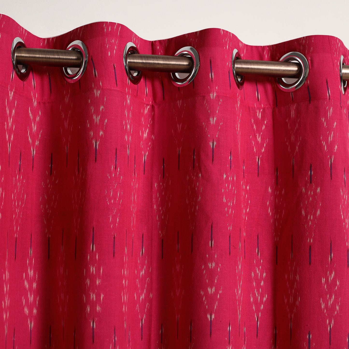 Buy Cotton Door Pink Pochampally Ikat Curtain
