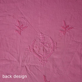 Hand Embroidered Mul Cotton Chikankari Unstitched Kurta Material (2.8M) 11