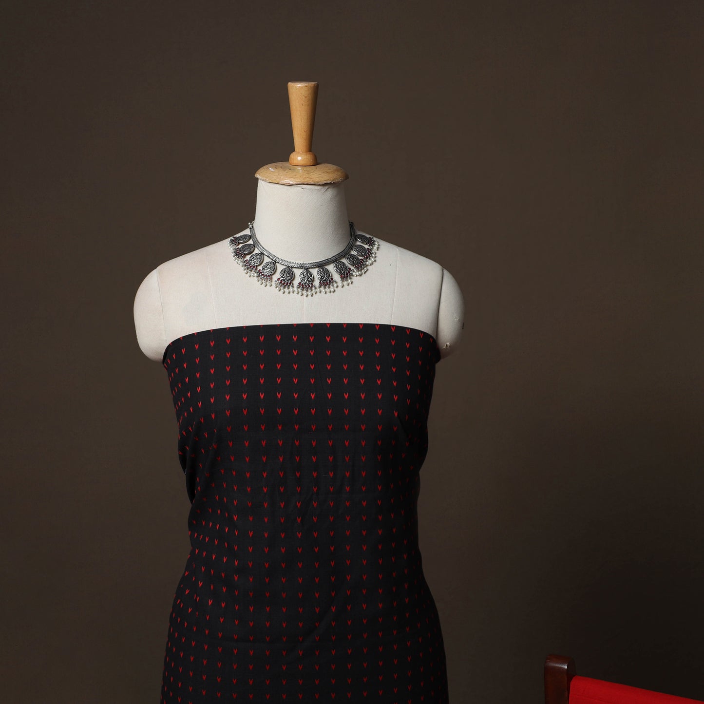 Jacquard Woven Pure Cotton 3pc Unstitched Dress Material Suit Set 55