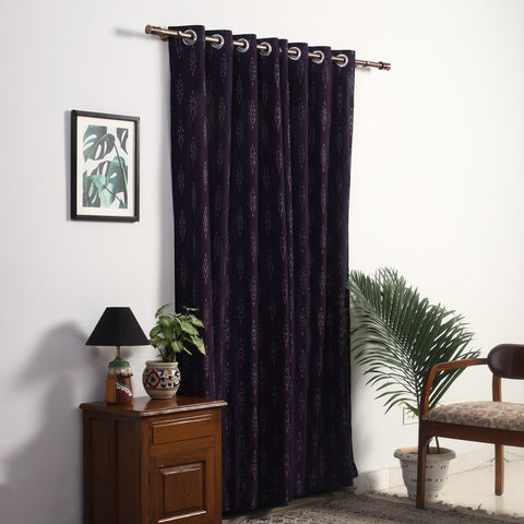 Buy Cotton Door Purple Pochampally Ikat Curtain