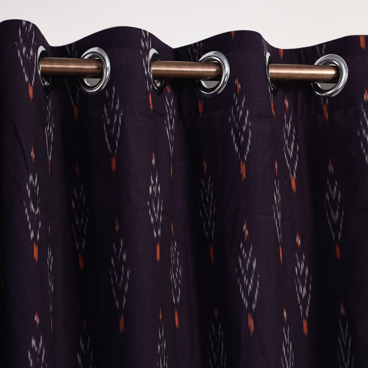 Buy Cotton Door Purple Pochampally Ikat Curtain